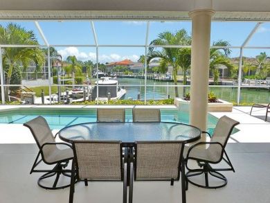 Dining Table Seats 6 Next to Pool